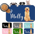 Personalized Dog Cat Mat with Name Photo Custom Placemat Feeding Mats for Food and Water Customized Non-Slip Waterproof Doormat for Bowls Outdoor Indoor Floors Gifts for Pet Owner