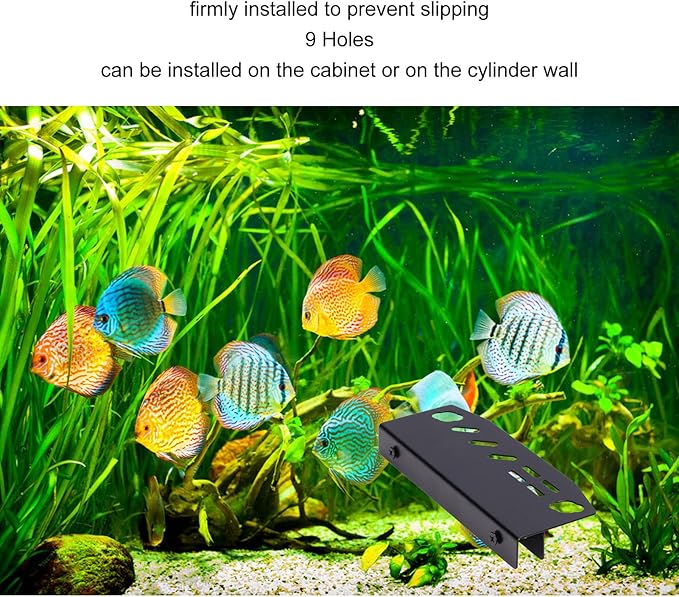 HEEPDD Fish Tool Holder, Sturdy Anti Skid Fish Tools Organizer Aquarium Cleaning Tool Stainless Steel Storage Holder for Fish Cleaning Tool