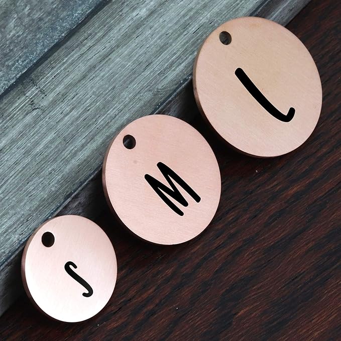 Ultra Joys Dog ID Tag, Custom Pet Tag, Personalized Dog Tags, Pet ID Tag, Brushed Stainless Steel Round Cat Tag Rose Gold Small