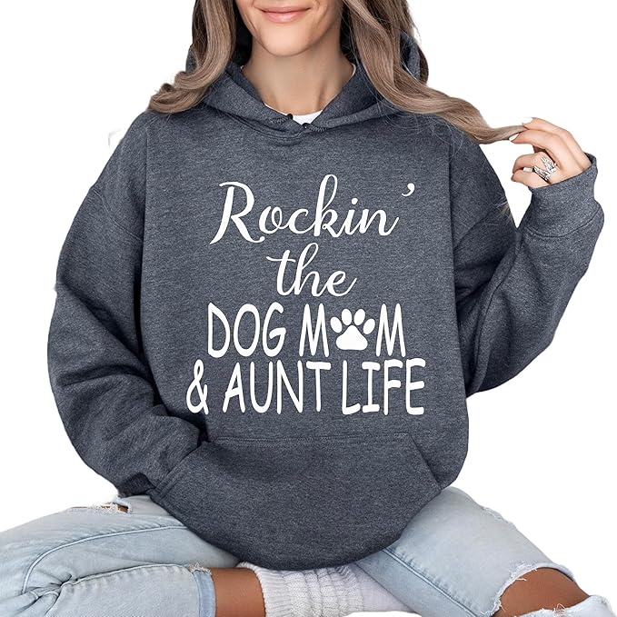 Custom Dog Mom Shirt for Women Pet Ears Sweatshirt with Name Unique Puppy Line Art Cute Dad Hoodie for DogDad Owner Lover