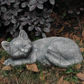 Garden Sleeping Cat Memorial Stone Cat Grave Marker Remembrance Kitten Statues for Garden,Patio,Lawn,Grave Decor Pet Sympathy Gift