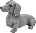 Dachshund Statue 6.7'' x 4.7'' Garden Decor for Dog Lovers Spring Summer Home Lawn Patio Backyard Outdoor Decoration Gift Indoor Resin Sculpture Figurine Memorial Ornament Wear-Resistant Waterproof