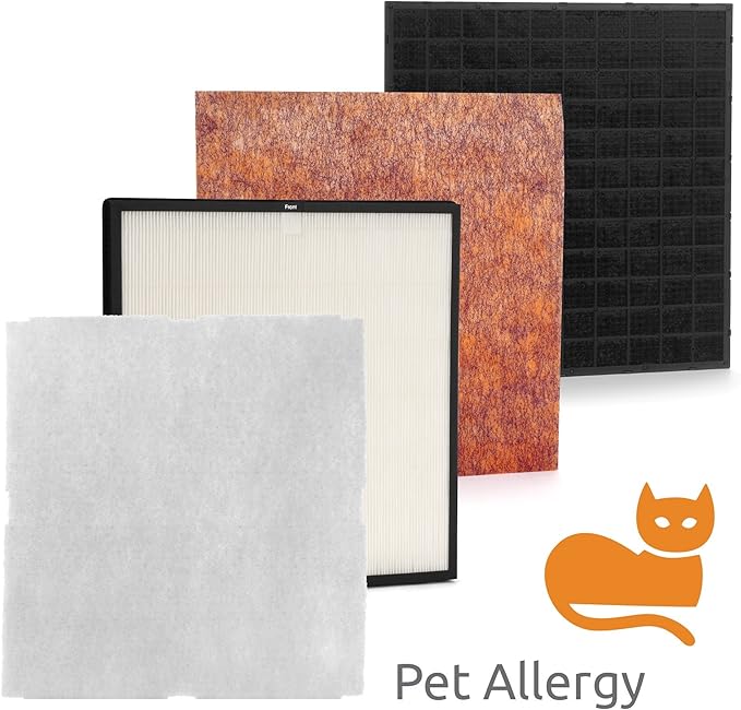 Rabbit Air, MinusA2 Air Purifiers for Home, Ultra Quiet HEPA Air Purifier - Wall Mountable Air Purifiers for Home Large Room, Allergies, Dust, Mold, Smoke & VOCs - (SPA-780N, White, Pet Allergy, WIFI)