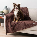 PetAmi Dog & Cat Blanket - Fluffy Soft, Sherpa Fleece, Calming Pet Blanket Throw for Bed, Sofa, Couch - Brown, Large 40x60