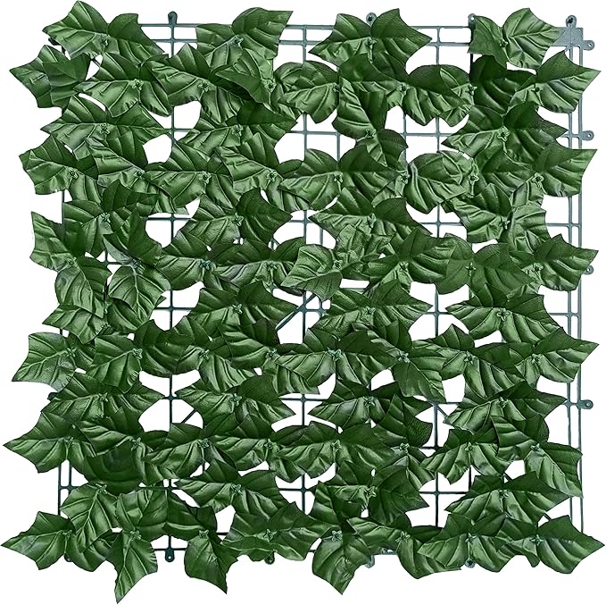 Artificial Ivy Privacy Fence Wall Screen: 72 x144 in UV-Anti Faux Greenery Backdrop Ivy Vine Leaf Hedges Fence Panels for Patio, Balcony, Garden, Backyard Indoor Outdoor Green Wall Decor