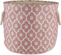 Bone Dry 6192 Pet Storage Collection Lattice Paw Print, Medium Round, Rose