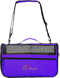 Pawer 18” x 10” x 10”Soft-Sided Foldable Airline Approved Pet Carrier for Cat, Puppy and Small Dog, Washable 600D Oxford Fabric, with Handle and Strap for Carry, Multiple Colors Available