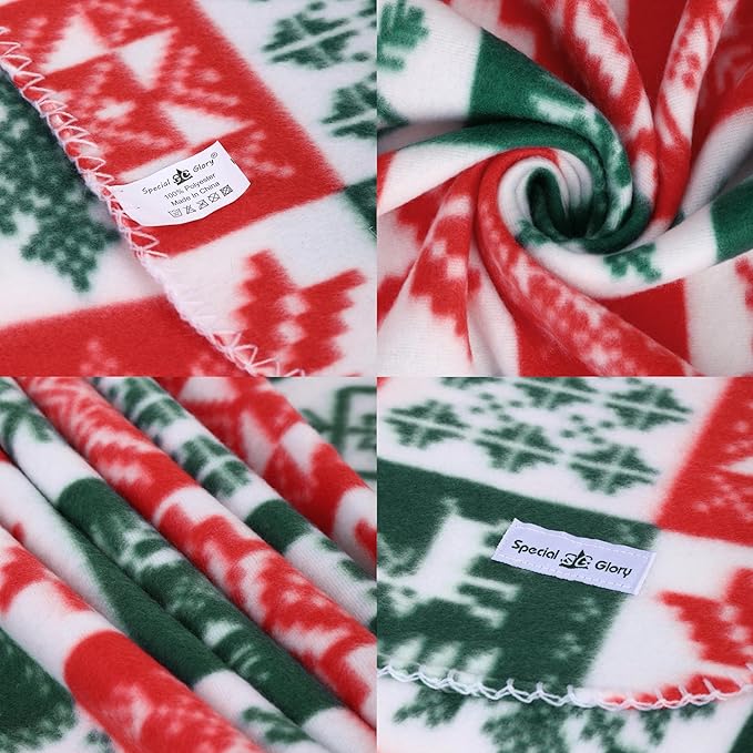 Fleece Throw Blankets Bulk Fleece Blankets for Christmas Wholesale Lightweight Warm Soft for Pet Bed Sofa Couch Office All Seasons Assorted 50x60 Inches Pack of 6