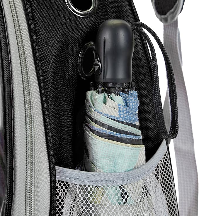 Cat Bubble Backpack Carrier for Small Medium Dogs Cats Carrying Bag, Airline Approved Pet Travel Carrying Bag Dog Hiking Walking Outdoor Backpack (Black)
