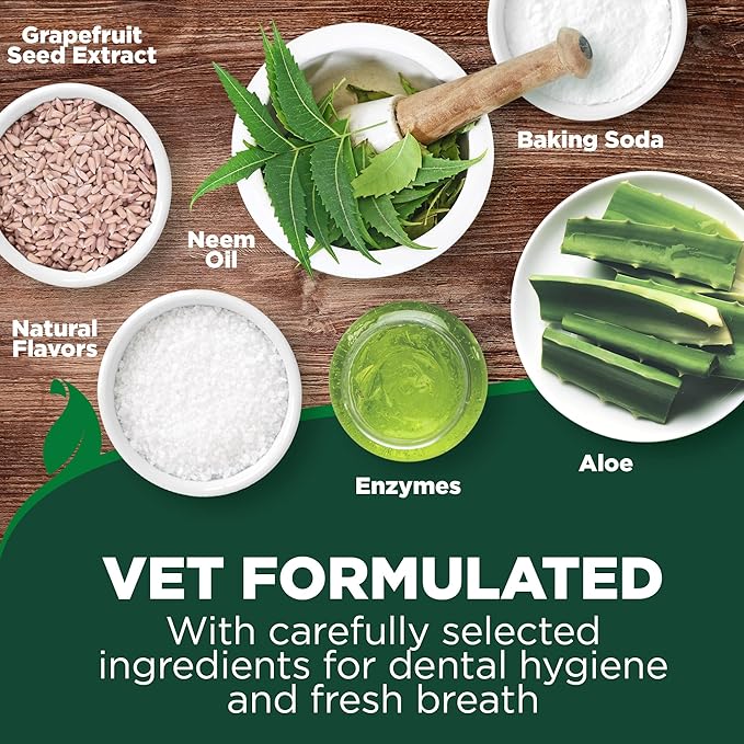 Vet's Best Dog Toothpaste & Toothbrush Kit for Puppies – Puppy Essentials – Dog Toothbrush & Toothpaste for Young Dogs- Perfect for Puppy Teething, Freshens Breath - Peanut Butter Flavor, 3.5 oz