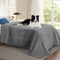 Bedsure Waterproof Bed Cover for Dogs Washable - Waterproof Blanket for Twin Bed Couch Sofa Cozy, Lightweight Furniture Protector for Pet Cat Quick Drying, Ash Grey, 68x82IN