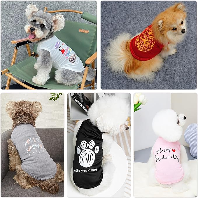 Customized Dog Jersey Shirt, Breathable Doggy Football Tee, Lightweight Sleeveless Vest Pet Clothes Personalized Pet Shirt Custom with Name/Text/Photo/Logo