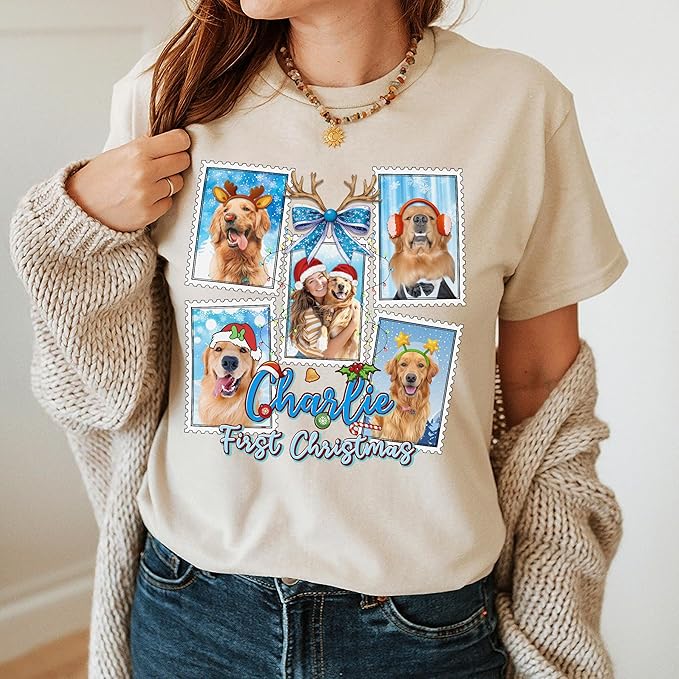 Mit & Mia Custom Your Own Bootleg Rap Shirts for Boyfriend Girlfriend Face Shirt with Photo Gift for Him Her Pet Lovers