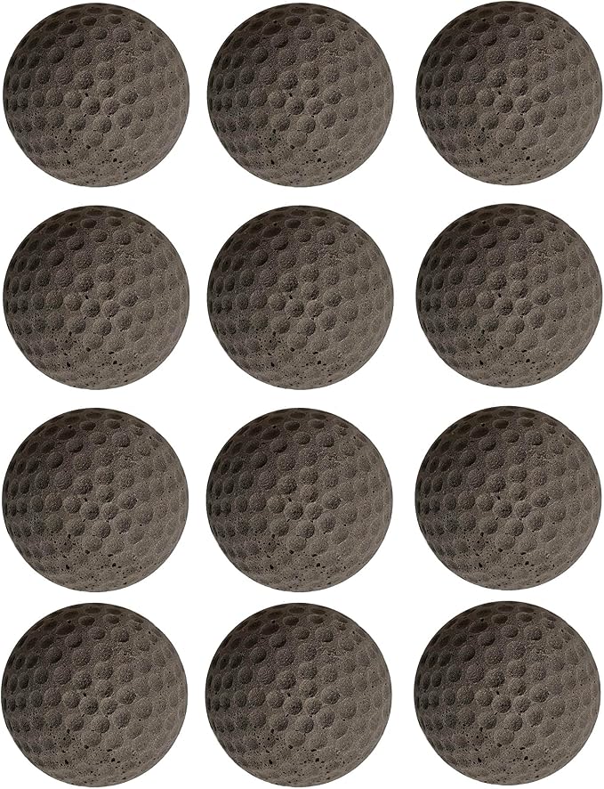 Cat Golf Balls for Indoor Kitten Toys - Interactive Sponge Foam Soccer Balls (Gray)