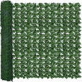 Artificial Fence Privacy Screen: 5FT x 20FT UV-Anti Faux Greenery Backdrop Ivy Chain Link Shades Panels for Patio, Balcony, Garden,Deck,Backyard Indoor Outdoor Green Wall Decor