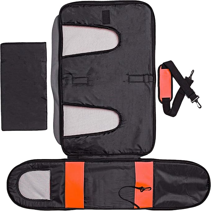 Pawer 18” x 11”x 11” Soft-Sided Foldable Airline Approved Pet Carrier for Cat, Puppy and Small Dog, Washable 600D Oxford Fabric, with Handle and Strap for Carry, Multiple Colors Available