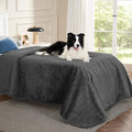 Bedsure Waterproof Bed Cover for Dogs Washable - Waterproof Blanket for Twin Bed Couch Sofa Cozy, Lightweight Furniture Protector for Pet Cat Quick Drying, Charcoal, 68x82IN
