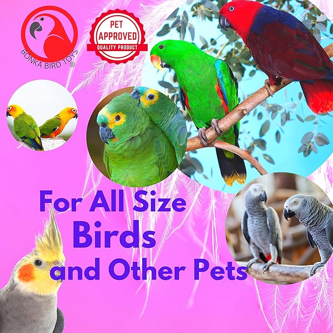 Bonka Bird Toys 12 Mini Sandals Foot Beak Colorful Stuffable Parrot Parrotlet Cockatiel African Grey