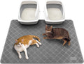 Cat Litter Mat Litter Trapping Mat, 47" x 35" Premium Durable PVC Grid Mesh with Scatter Control, Non-slip, Less Waste Cat Litter Box Mat, Soft on Kitty’s Paws, Urine Waterproof