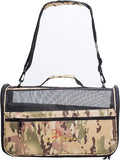 Pawer 18” x 10” x 10”Soft-Sided Foldable Airline Approved Pet Carrier for Cat, Puppy and Small Dog, Washable 600D Oxford Fabric, with Handle and Strap for Carry, Multiple Colors Available