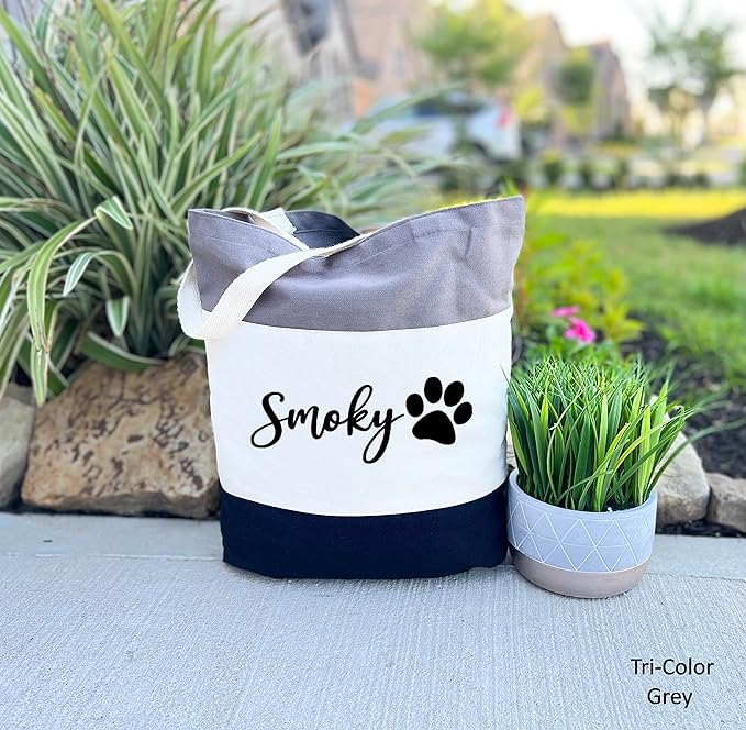 Custom Dog Tote Bag Personalized Dog Mom Gift Dog Toys Totes Pet Gift Custom Pet Bag Gift For Dog Mom Dog Lover Bag