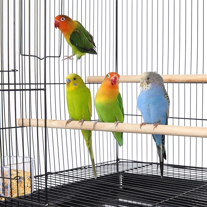 Yaheetech 30‘’ Flight Bird Cage Stackable Design for Small and Medium Birds with Slide Out Tray and Bottom Grate Budgies Cockatiels Lovebirds Canaries Parakeet Cage