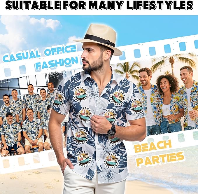 Custom Hawaiian Shirt with Face Photo Picture for Men Women Kids Youth Adult, Tropical Personalized Hawaiian Shirts Gift