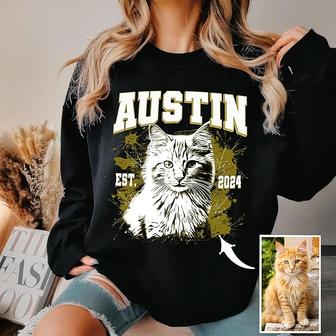 Mit & Mia Custom Your Own Bootleg Rap Shirts for Boyfriend Girlfriend Face Shirt with Photo Gift for Him Her Pet Lovers