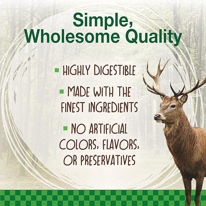 Nylabone Healthy Edibles WILD Natural Dog Chew Treats for Large Dogs, Long Lasting Dog Healthy Chew Antler Bone Made in USA, Venison Flavor, For Dogs Up to 50 lbs. (2 Count)