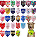 30 Pack Christmas Happy New Year Dog Bandanas Bulk 33 Inch Large Dog Bandanas XXL Stitch Dogs Bandana Grooming L
