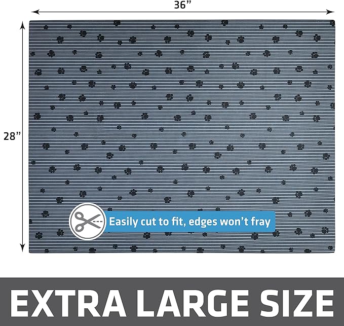 Drymate Cat Litter Box Mat, Litter Trapping Mat, Waterproof, Urine-Proof, Absorbent, Machine Washable, Soft on Paws, Contains Mess, Protects Floors, Kitten Supplies, Dark Grey, 28x36 XL