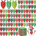 200 Pcs Dog Bandanas Bulk, Red & Green Triangle Dog Kerchiefs for Small Medium Large Dogs, Reusable Pet Scarves for Groomers, Pet Shops, Parties & Photo Props, 25 Styles