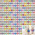 Aliceset 180 Pcs Tie Dye Dog Bandana Bulk Rainbow Bandanas for Dogs Adjustable Washable Pet Triangle Scarf Cute Paisley Kerchief Bibs for Pet Summer Costume Accessories Decorations