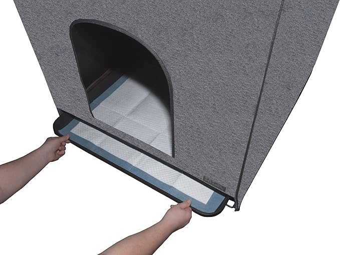 Pet Gear Pro Pawty for Cats with Tray, Put an end to Scattered Litter, Foldable, Easy Clean, Litterbox not Included, 2 Models, 2 Colors