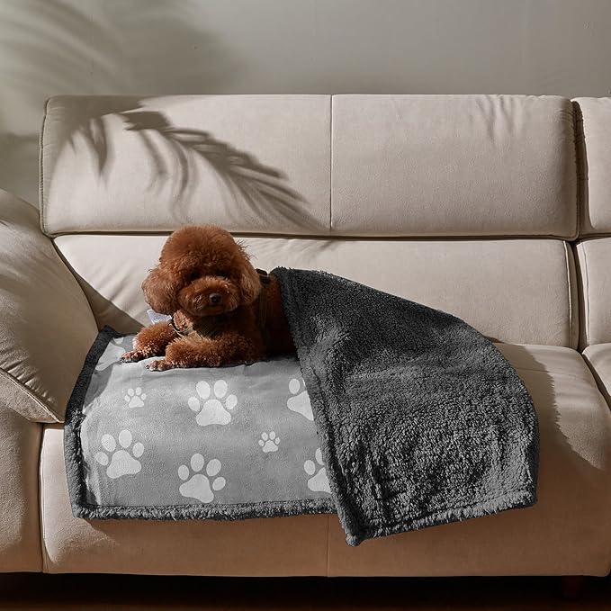 Kritter Planet Waterproof Dog Blanket, Reversible Water Proof Pet Blanket for Couch, Bed & Car, Washable Couch Covers for Medium Dogs - Protects Furniture from Fur, Dirt, and Accidents