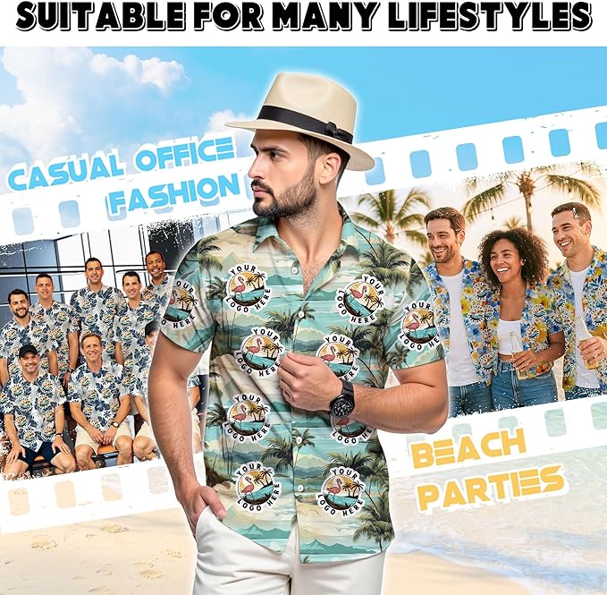 Custom Hawaiian Shirt with Face Photo Picture for Men Women Kids Youth Adult, Tropical Personalized Hawaiian Shirts Gift