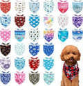 30 Pack Winter Dog Bandanas Bulk for Small Dogs Stitch Edge Dog Bandanas Puppy Cats Scarves Grooming S