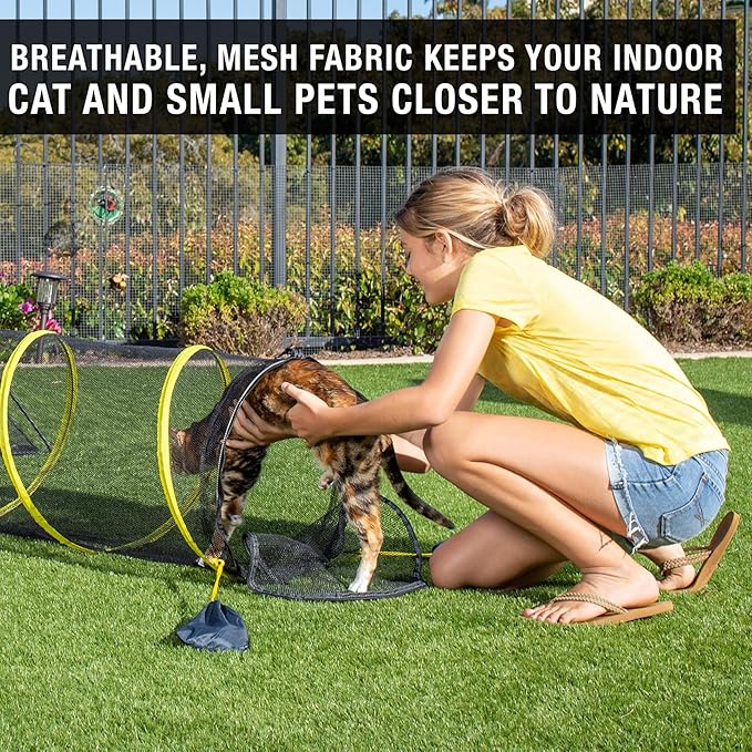 Outback Jack Outdoor Cat Enclosures for Indoor Cats (Portable Tent, Outdoor Cat Tent, Tunnel, and Playhouse) Play Tents for Cats & Small Animals