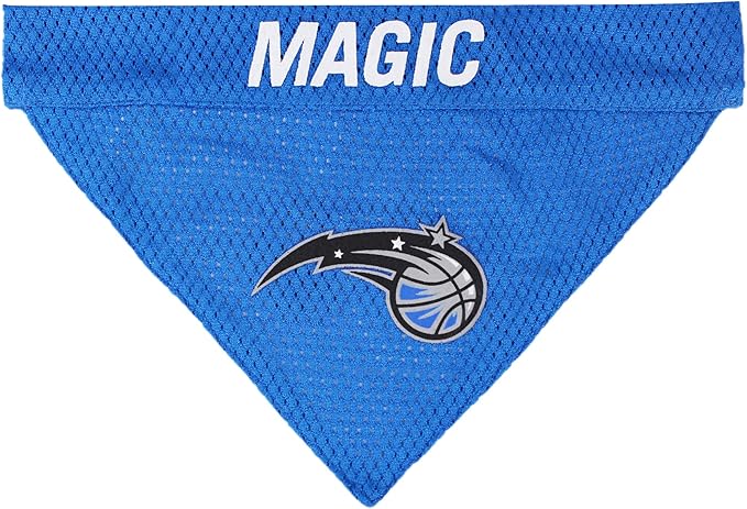 Pets First NBA Dog Bandana - Orlando Magic Reversible Pet Bandana. 2 Sided Home & Away Sports Bandana with a PREMIUM Embroidery TEAM Logo, Large/X-Large