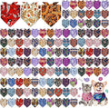 Sanwuta 120 Pcs Paisley Dog Bandanas Bulk Paisley Bandanas for Dogs Adjustable Washable Pet Scarf for Small and Medium Pets, 30 Styles