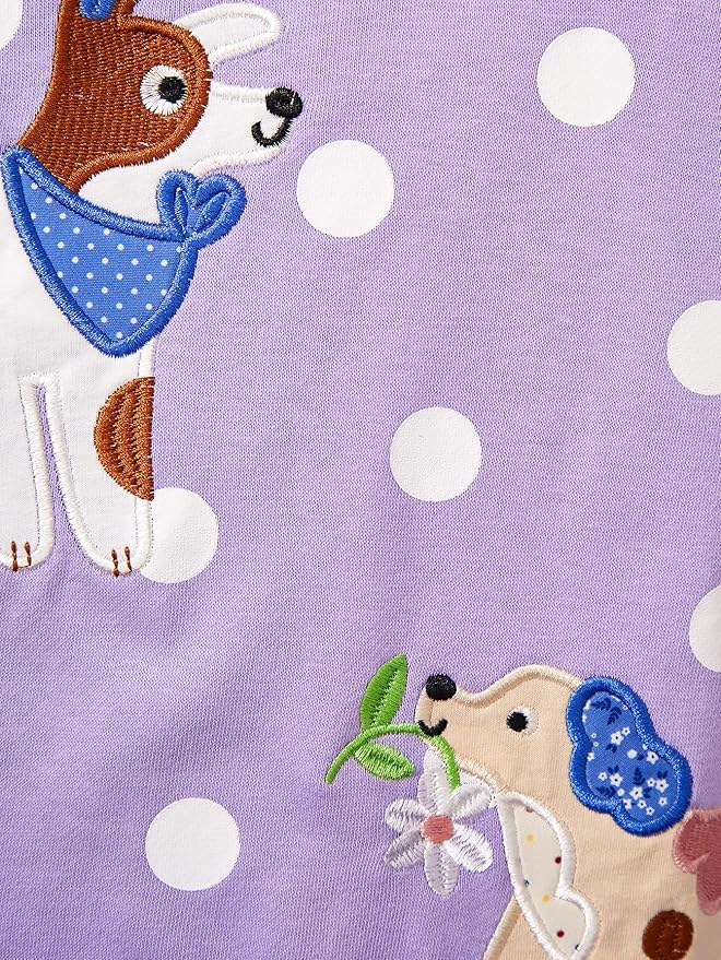 Toddler Baby Girls Cotton Sweater, Long Sleeve Crewneck Sweatshirt Pullover Kids Warm Clothing for Fall Winter