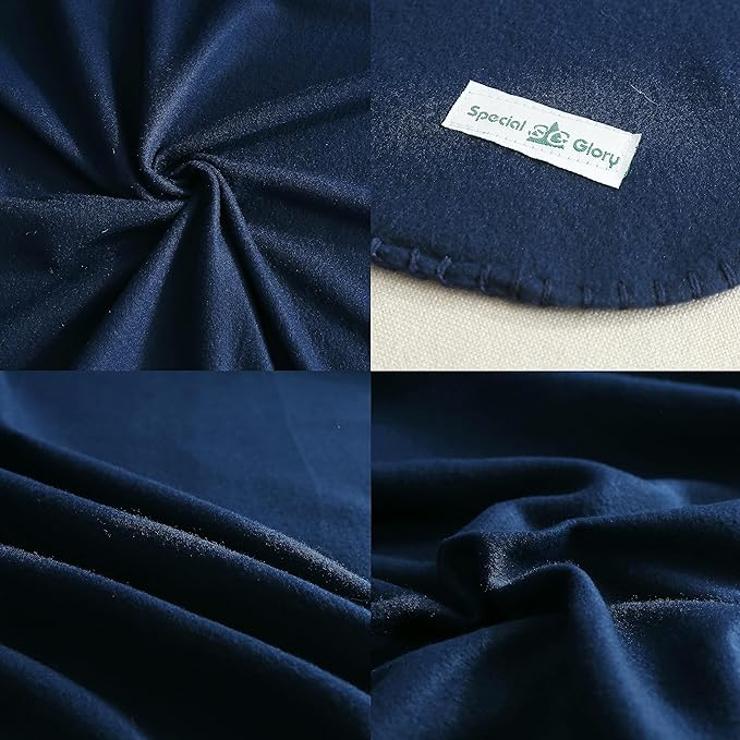 Fleece Throw Blankets Bulk Fleece Blankets Solid Wholesale Lightweight Warm Soft for Pet Bed Sofa Couch Office Wedding Gifts Travel Seasons (Navy, Pack of 6-50x60 Inches)