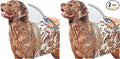 Waterpik Pet Wand Pro Dog Shower Attachment for Fast and Easy Dog Bathing and Cleaning,Indoor-and Outdoor Sprayer Includes 8-Foot Flex Hose,Blue/Grey,PPR-252E,(Pack of 2)