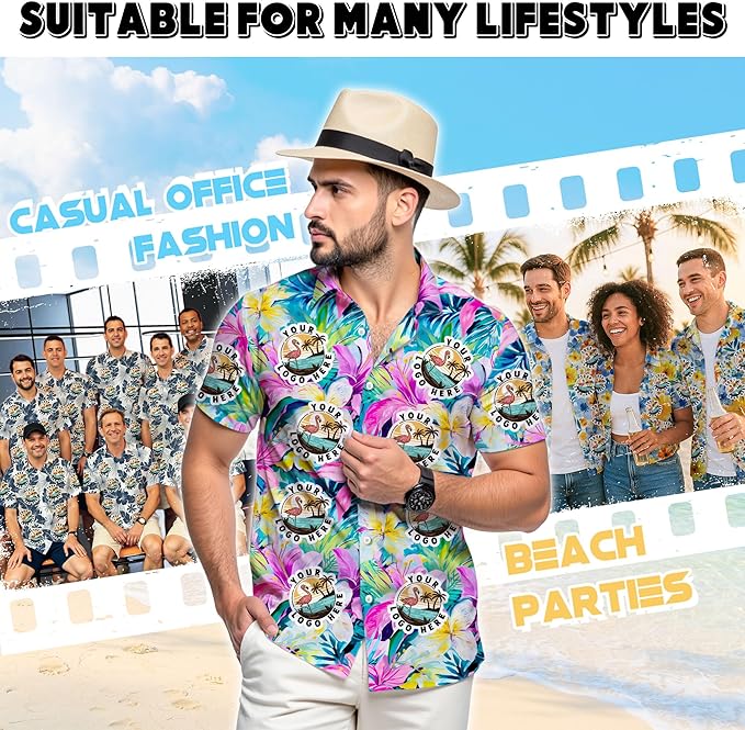 Custom Hawaiian Shirt with Face Photo Picture for Men Women Kids Youth Adult, Tropical Personalized Hawaiian Shirts Gift