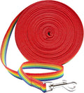 Downtown Pet Supply - Long Rainbow Dog Leash - 150 ft Nylon Training Tool for Recall & Obedience