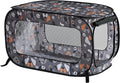 Beatrice Home Fashions Portable, Collapsible, Pop Up Kennel Travel Cat and Dog Crate, 40" L x 27" W x 27" H, Face of Love