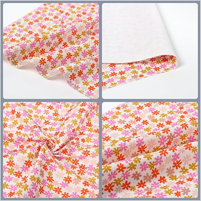 ARING PET Floral Dog Bandana, Spring Summer Daisy Flower Girl Pet Bandana Scarf Triangle Bibs for Puppy Small Medium Large Dogs-L