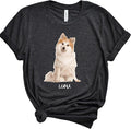 Custom Dog Photo Shirts, Add Your Pet's Photo and Pet's Name, Personalized Dog Dad Shirt, Pet Memorial Gifts, Memorial Sympathy for The Loss of Cute Paty T-Shirt, Custom Pet Shirt