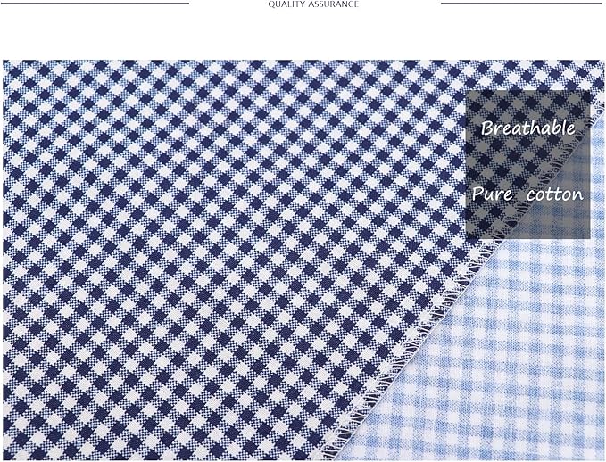 ARING PET Dog Bandanas, Navy Plaid Kerchief Triangle Bibs Scarf for Puppy Small Medium Large Boy Girl Dogs Cats-S