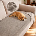 H.VERSAILTEX Non Slip Pet Couch Cover Chenille Dog Bed Protector Thick Soft Sofa Slipcover Pet Friendly Washable Couch Cushion Covers for Pets (30" x 70", Taupe)
